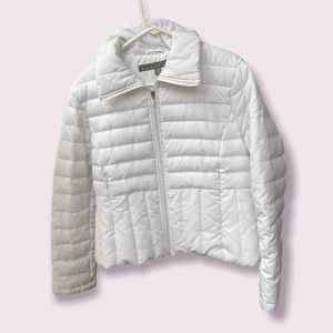 Kenneth Cole Reaction White Puffer Jacket